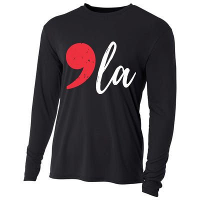Kamala Harris 2024 President Comma La Funny Cooling Performance Long Sleeve Crew