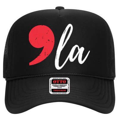 Kamala Harris 2024 President Comma La Funny Trucker Hat