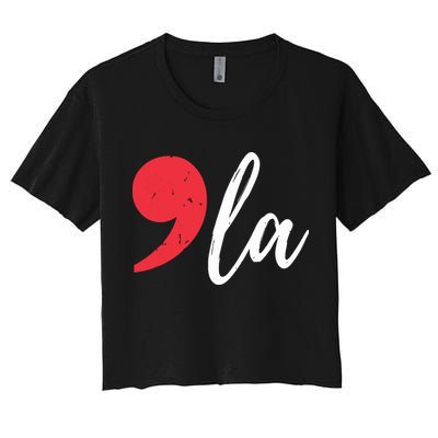 Kamala Harris 2024 President Comma La Funny Crop Top