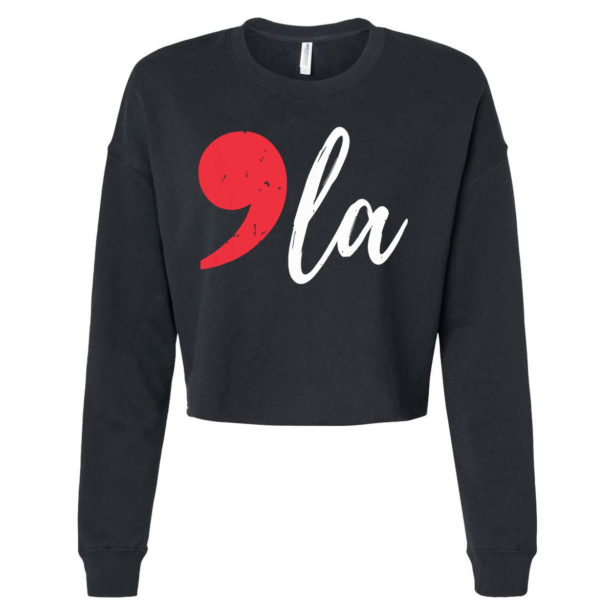 Kamala Harris 2024 President Comma La Funny Cropped Pullover Crew