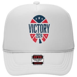 Kamala Harris 2024 And Trump 2024 Election Victory We Won High Crown Mesh Back Trucker Hat