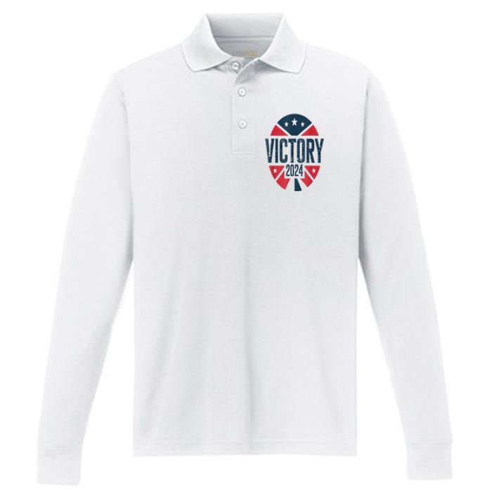 Kamala Harris 2024 And Trump 2024 Election Victory We Won Performance Long Sleeve Polo