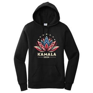 Kamala Harris 2024 Presidential Campaign American Lotus Women's Pullover Hoodie