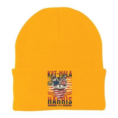 Katmala Harris 2024 Funny Sarcastic Kamala Harris Meaningful Gift Knit Cap Winter Beanie