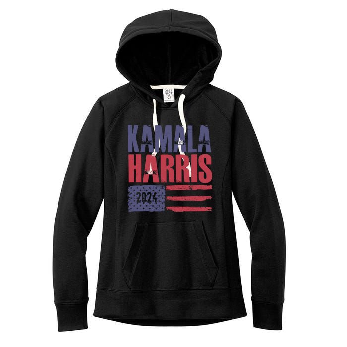 Kamala Harris 2024 Support Graphic Women's Fleece Hoodie