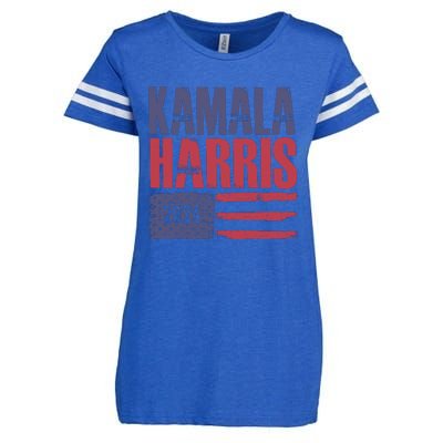 Kamala Harris 2024 Support Graphic Enza Ladies Jersey Football T-Shirt