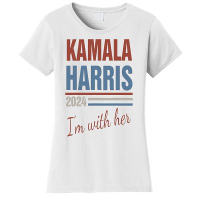 Kamala Harris 2024 Support IM With Her Kamala 2024 Women's T-Shirt