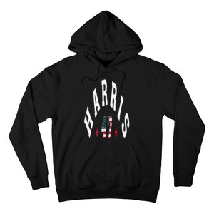 Kamala Harris 2024 With Harris 47 Style Curved Font Hoodie