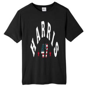 Kamala Harris 2024 With Harris 47 Style Curved Font Tall Fusion ChromaSoft Performance T-Shirt