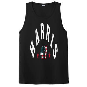 Kamala Harris 2024 With Harris 47 Style Curved Font PosiCharge Competitor Tank