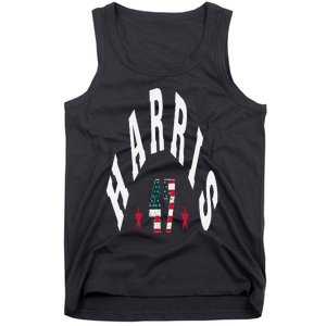 Kamala Harris 2024 With Harris 47 Style Curved Font Tank Top