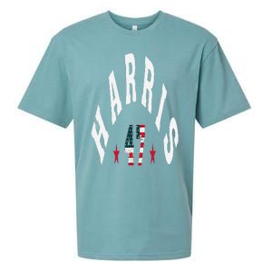 Kamala Harris 2024 With Harris 47 Style Curved Font Sueded Cloud Jersey T-Shirt