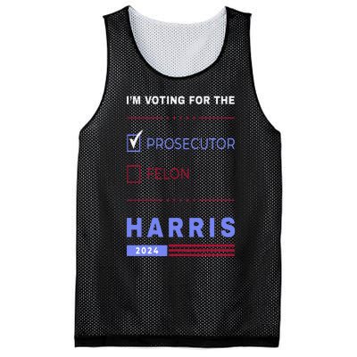 Kamala Harris 2024 IM Voting For The Prosecutor. Vote Blue Mesh Reversible Basketball Jersey Tank