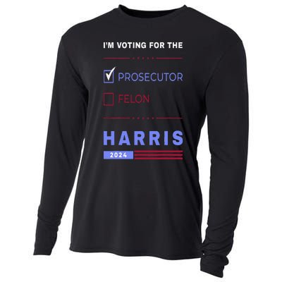 Kamala Harris 2024 IM Voting For The Prosecutor. Vote Blue Cooling Performance Long Sleeve Crew