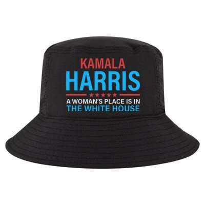 Kamala Harris 2024 A WomanS Place Is In The White House Gift Cool Comfort Performance Bucket Hat