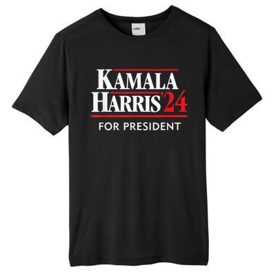 Kamala Harris 24 For President 2024 Tall Fusion ChromaSoft Performance T-Shirt