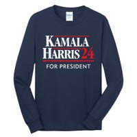 Kamala Harris 24 For President 2024 Tall Long Sleeve T-Shirt