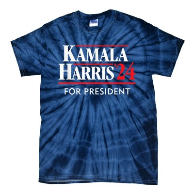 Kamala Harris 24 For President 2024 Tie-Dye T-Shirt