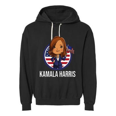 Kamala Harris 2021 Us Cute Garment-Dyed Fleece Hoodie