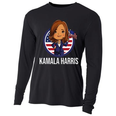 Kamala Harris 2021 Us Cute Cooling Performance Long Sleeve Crew