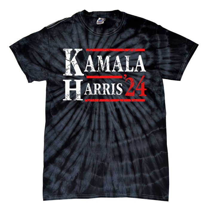 Kamala Harris 2024 Election President Democrat Tie-Dye T-Shirt