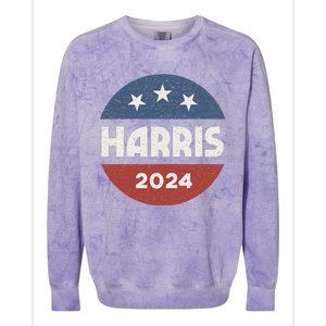 Kamala Harris 2024 Democrat Women Madam President Election Colorblast Crewneck Sweatshirt