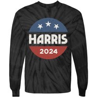 Kamala Harris 2024 Democrat Women Madam President Election Tie-Dye Long Sleeve Shirt