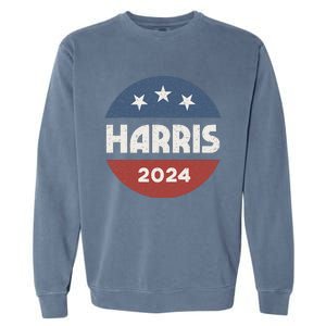 Kamala Harris 2024 Democrat Women Madam President Election Garment-Dyed Sweatshirt