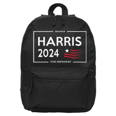 Kamala Harris 2024 For President Campaign 16 in Basic Backpack