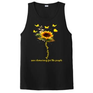 Kamala Harris 2024 Save Democracy For The People Sunflower PosiCharge Competitor Tank