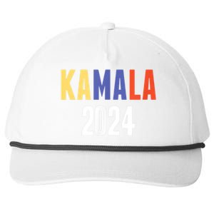 Kamala Harris 2024 For President Campaign Snapback Five-Panel Rope Hat