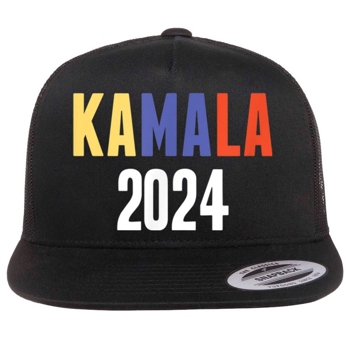 Kamala Harris 2024 For President Campaign Flat Bill Trucker Hat