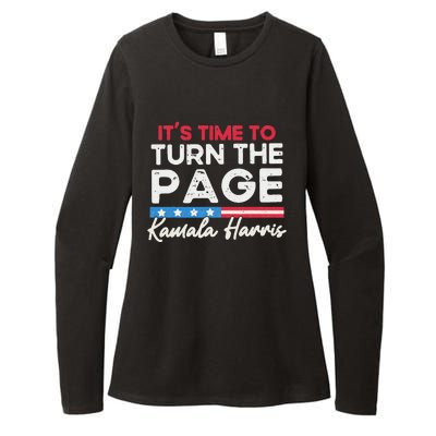 Kamala Harris 2024 ItS Time To Turn Page Womens CVC Long Sleeve Shirt