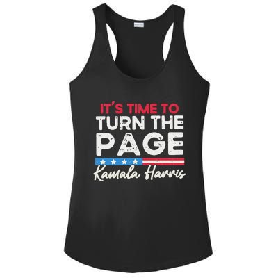 Kamala Harris 2024 ItS Time To Turn Page Ladies PosiCharge Competitor Racerback Tank