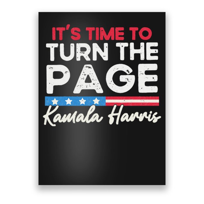 Kamala Harris 2024 ItS Time To Turn Page Poster