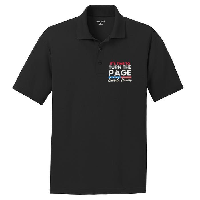 Kamala Harris 2024 ItS Time To Turn Page PosiCharge RacerMesh Polo