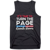 Kamala Harris 2024 ItS Time To Turn Page Tank Top