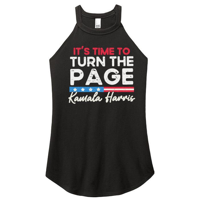 Kamala Harris 2024 ItS Time To Turn Page Women's Perfect Tri Rocker Tank