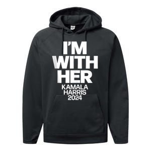 Kamala Harris 2024 Support IM With Her Kamala Harris 2024 Performance Fleece Hoodie