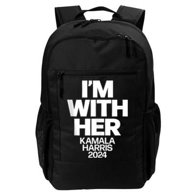 Kamala Harris 2024 Support IM With Her Kamala Harris 2024 Daily Commute Backpack