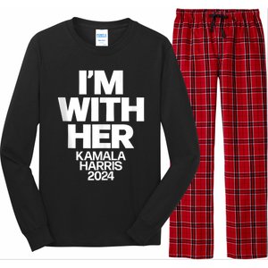 Kamala Harris 2024 Support IM With Her Kamala Harris 2024 Long Sleeve Pajama Set