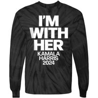 Kamala Harris 2024 Support IM With Her Kamala Harris 2024 Tie-Dye Long Sleeve Shirt