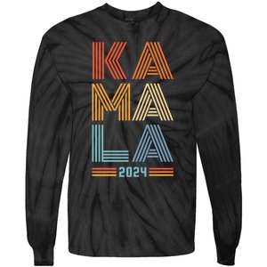 Kamala Harris 2024 Presidential Election Tie-Dye Long Sleeve Shirt