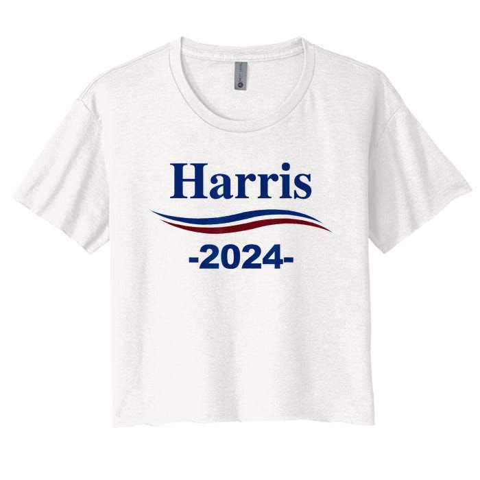 Kamala Harris 2024 For President Campaign Women's Crop Top Tee