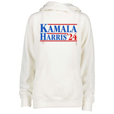 Kamala Harris 2024 For President Campaign Womens Funnel Neck Pullover Hood