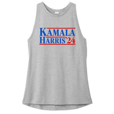 Kamala Harris 2024 For President Campaign Ladies PosiCharge Tri-Blend Wicking Tank