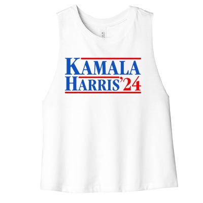 Kamala Harris 2024 For President Campaign Women's Racerback Cropped Tank