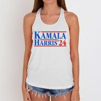 Kamala Harris 2024 For President Campaign Women's Knotted Racerback Tank