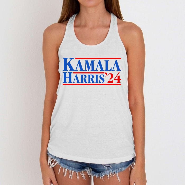 Kamala Harris 2024 For President Campaign Women's Knotted Racerback Tank