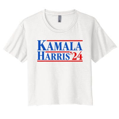 Kamala Harris 2024 For President Campaign Women's Crop Top Tee